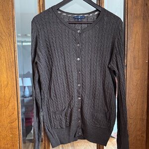 GAP Lightweight Cable Knit Cardigan